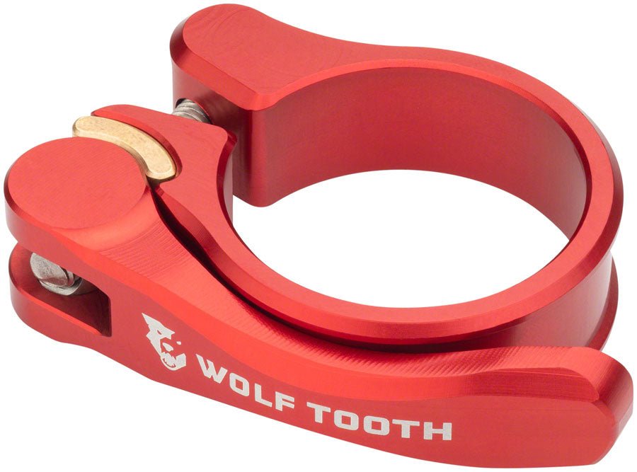 Wolf Tooth Components Quick Release Seatpost Clamp - 28.6mm Red - The Lost Co. - Wolf Tooth - BR0845 - 810006803839 - -