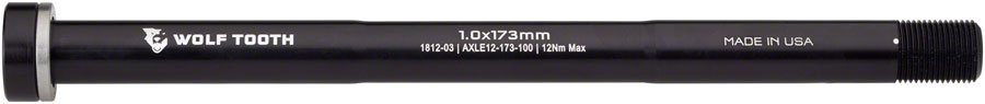 Wolf Tooth Rear Thru Axle - M12 1.0 x 173mm Black - The Lost Co. - Wolf Tooth - FK8325 - 812719029186 - -