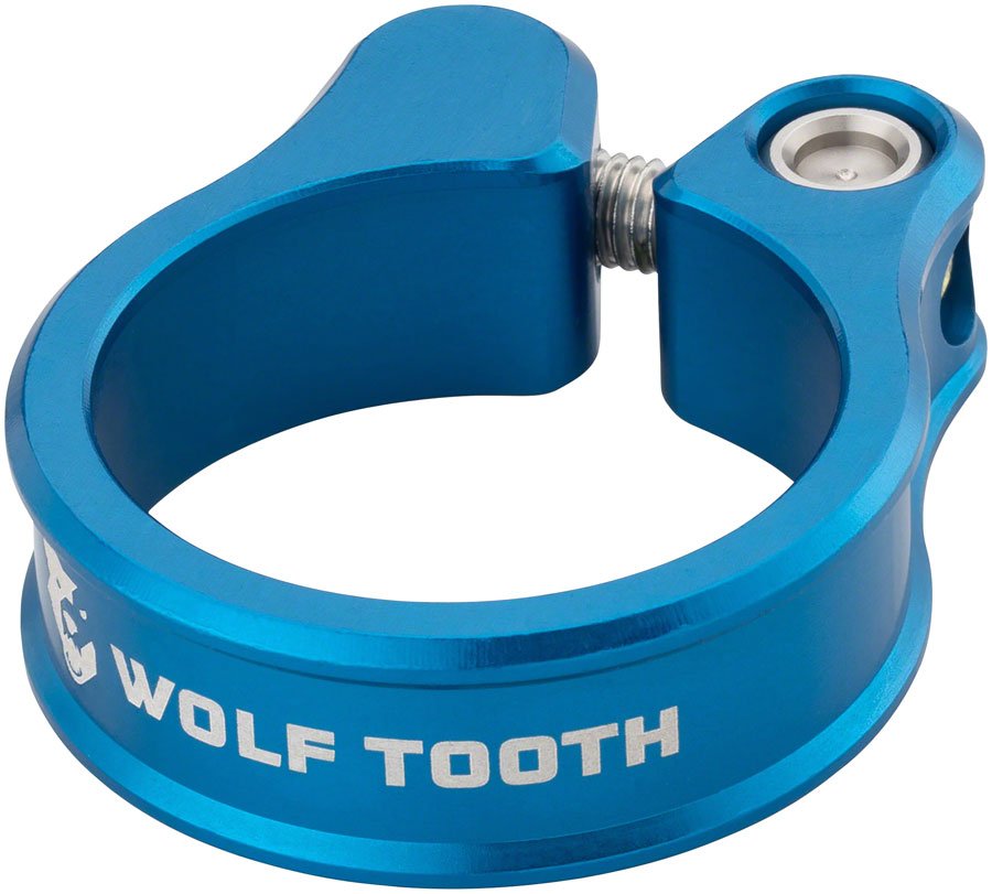 Wolf Tooth Seatpost Clamp 31.8mm Blue - The Lost Co. - Wolf Tooth - ST1711 - 810006800104 - -