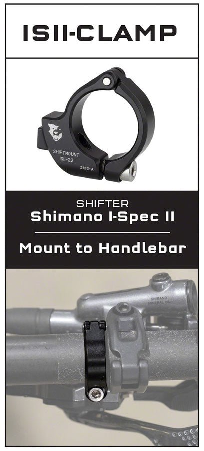 Wolf Tooth ShiftMount Clamp- I-SPEC II Shifter to 22.2mm Handlebar Clamp - The Lost Co. - Wolf Tooth Components - BR0593 - 810006804980 - -