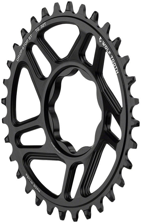 Wolf Tooth Trek TQ Direct Mount Chainring - Drop-Stop ST - 32T - Black - The Lost Co. - Wolf Tooth - CR3621 - 810006807806 - -